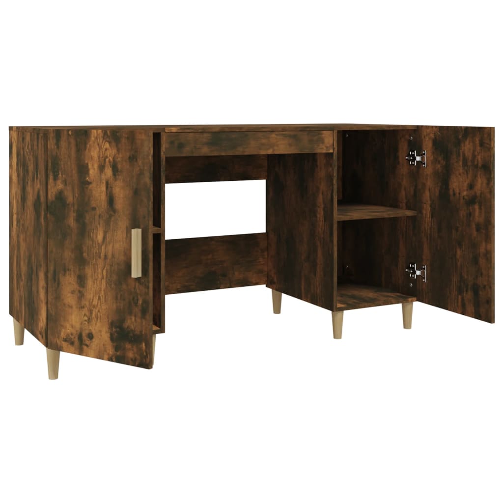 Schreibtisch Weiß 140x50x75 cm Holzwerkstoff