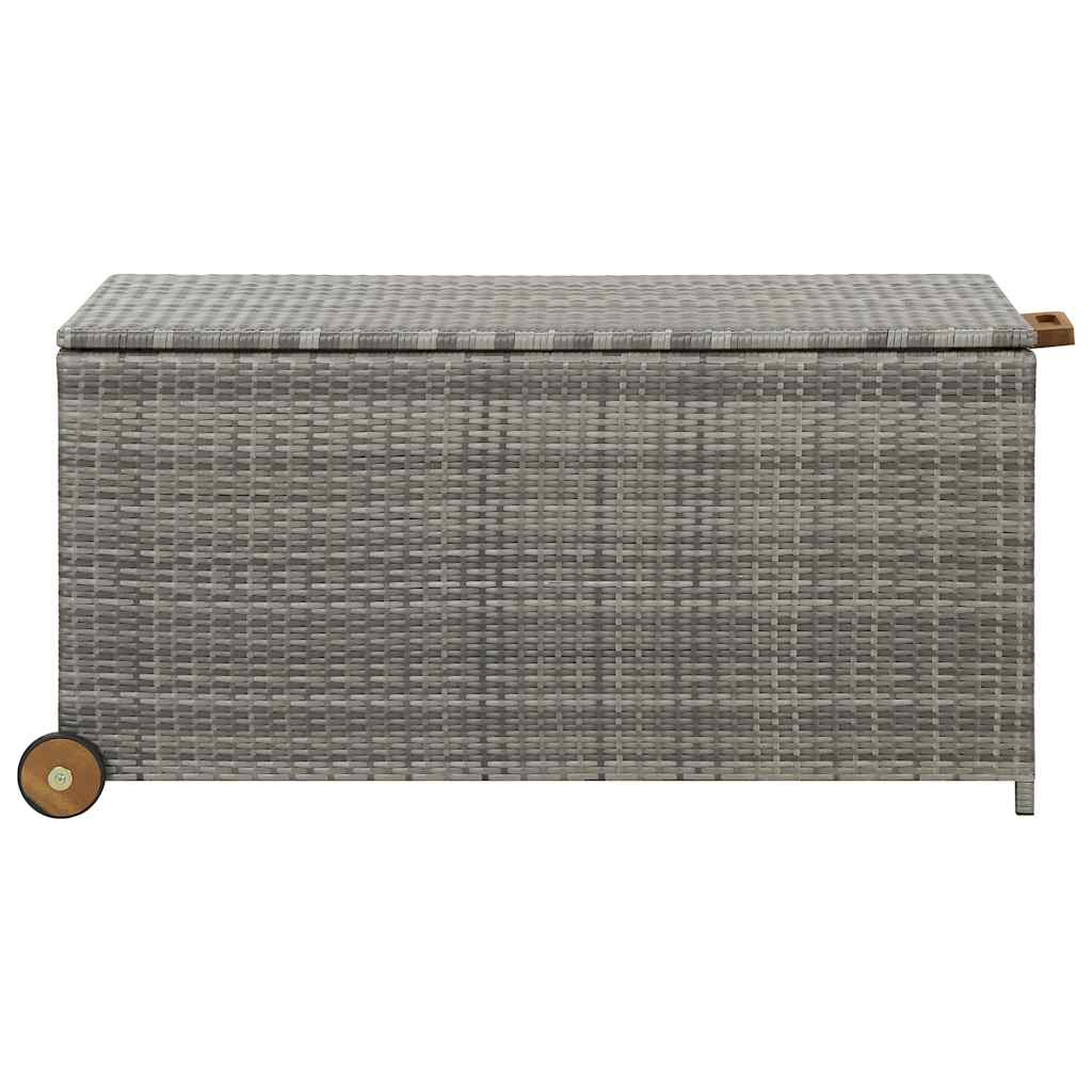 Garten-Auflagenbox Schwarz 120x65x61 cm Poly Rattan
