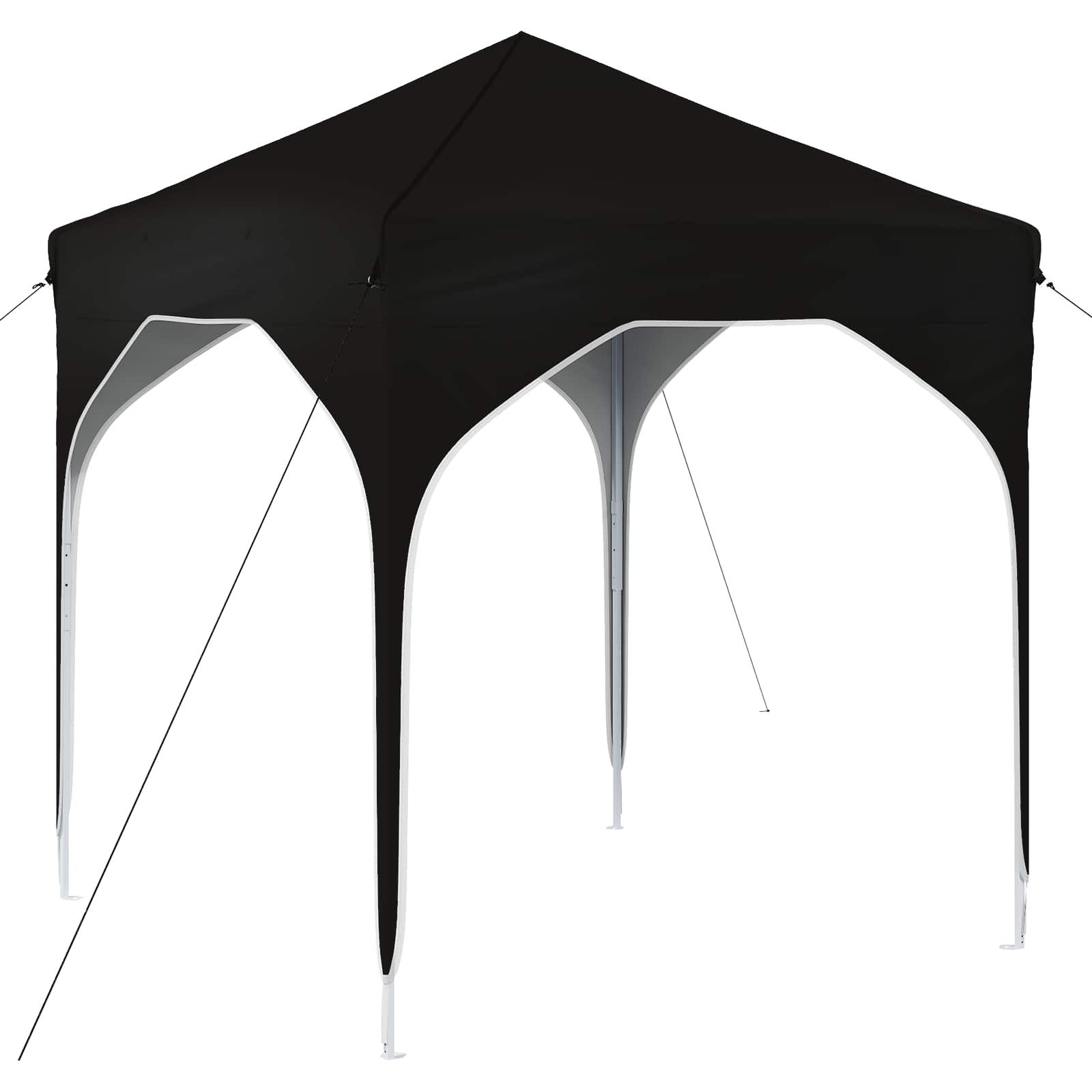 Pop-up Partyzelt 194 x 194 x 245 cm Creme