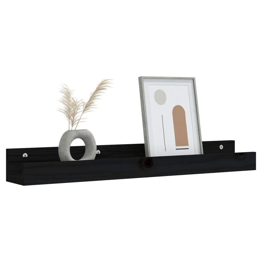 Wandregale 2 Stk. 50x12x9 cm Massivholz Kiefer