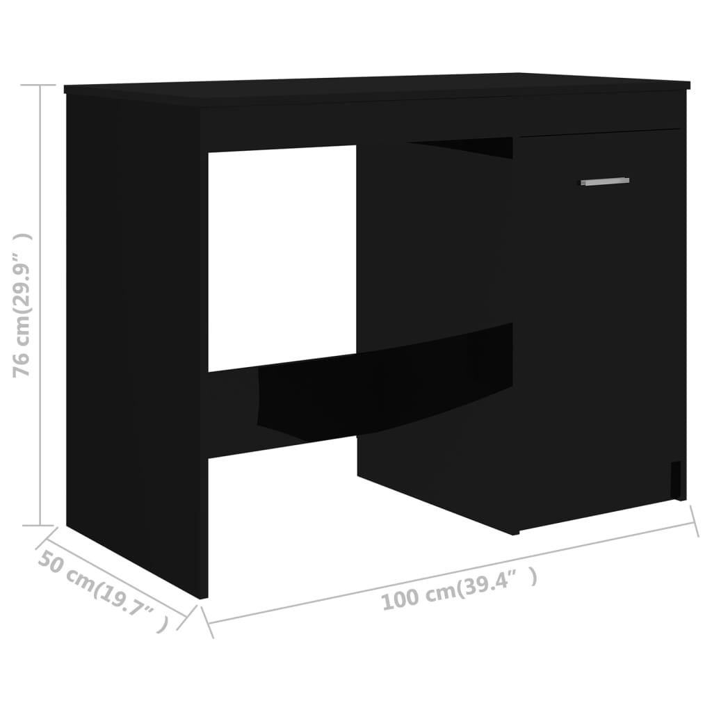 Schreibtisch Weiß 100×50×76 cm Holzwerkstoff