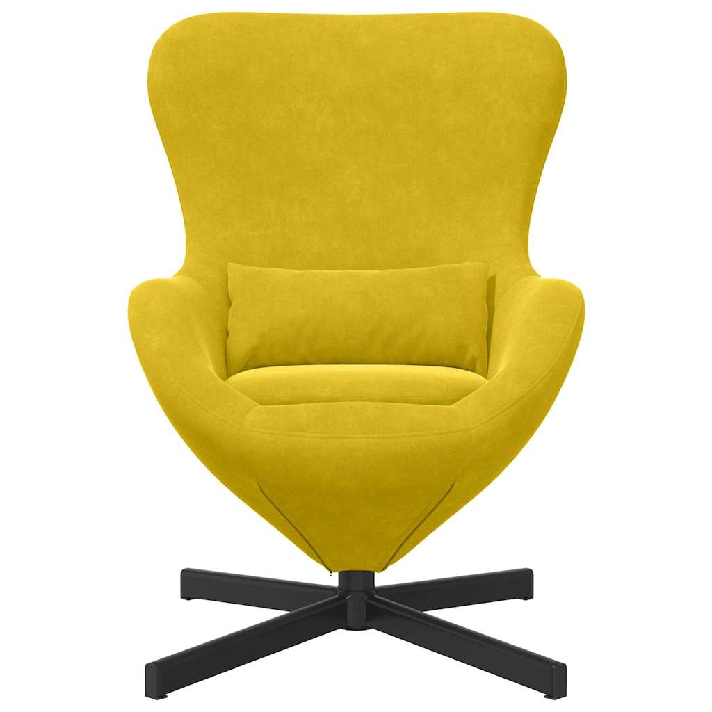 Eiersessel Blau 63 x 73 x 90 cm Samt