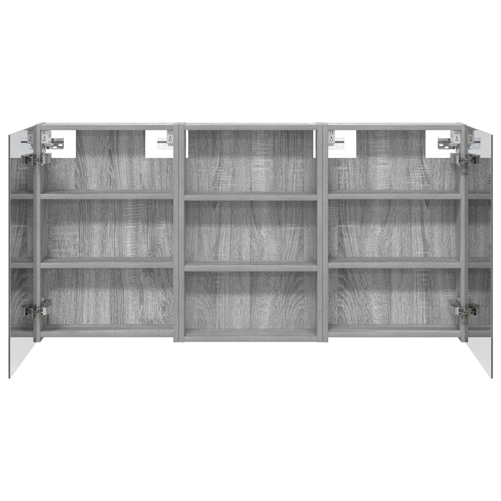 Badezimmerschrank-Set 3 pcs 80 x 10,5 x 50 cm Holzwerkstoff