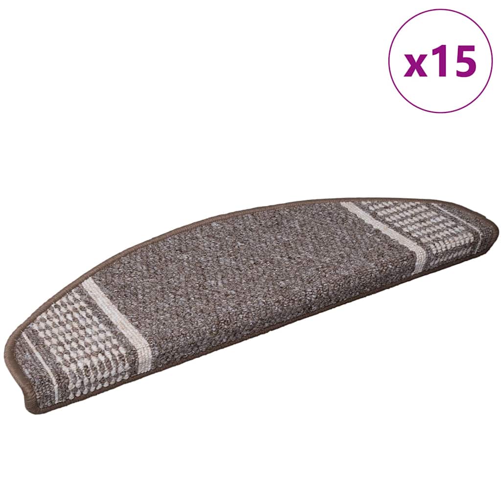 Selbstklebende Treppenschoner 15 pcs Anthrazit 65 x 21 x 4 cm