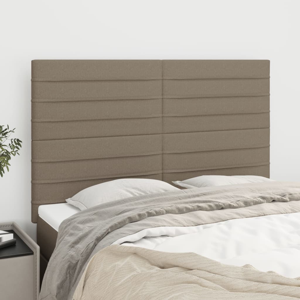 Kopfteil Hellgrau 80x5x118/128 cm Stoff