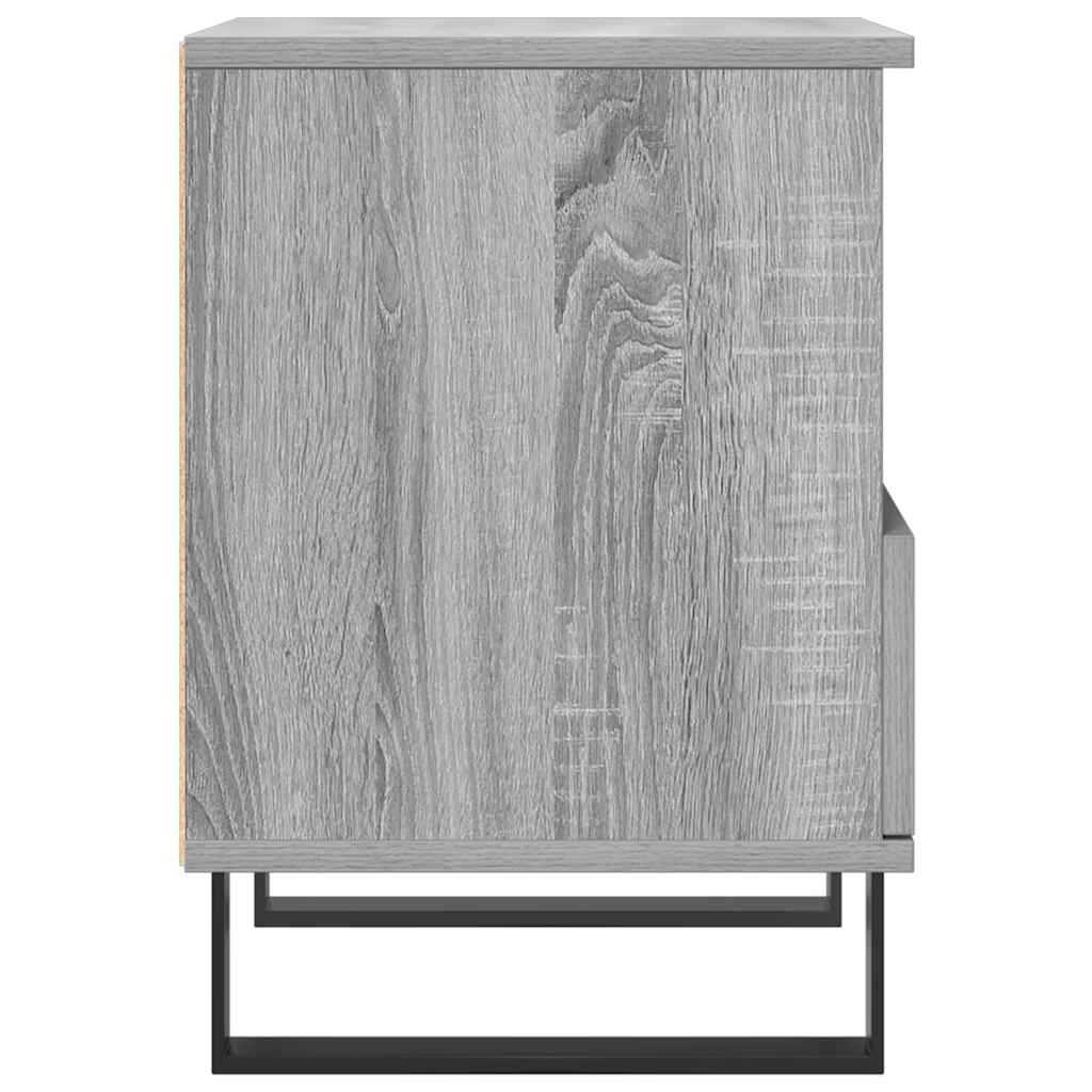 Bettschrank Schwarz Eichen-Optik 40 x 35 x 50 cm Holzwerkstoff