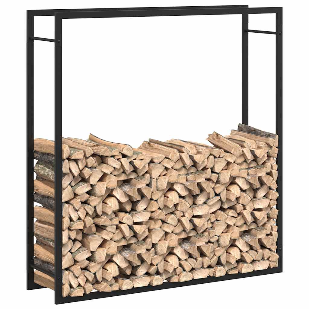 Brennholzregal 50x28x94 cm Edelstahl
