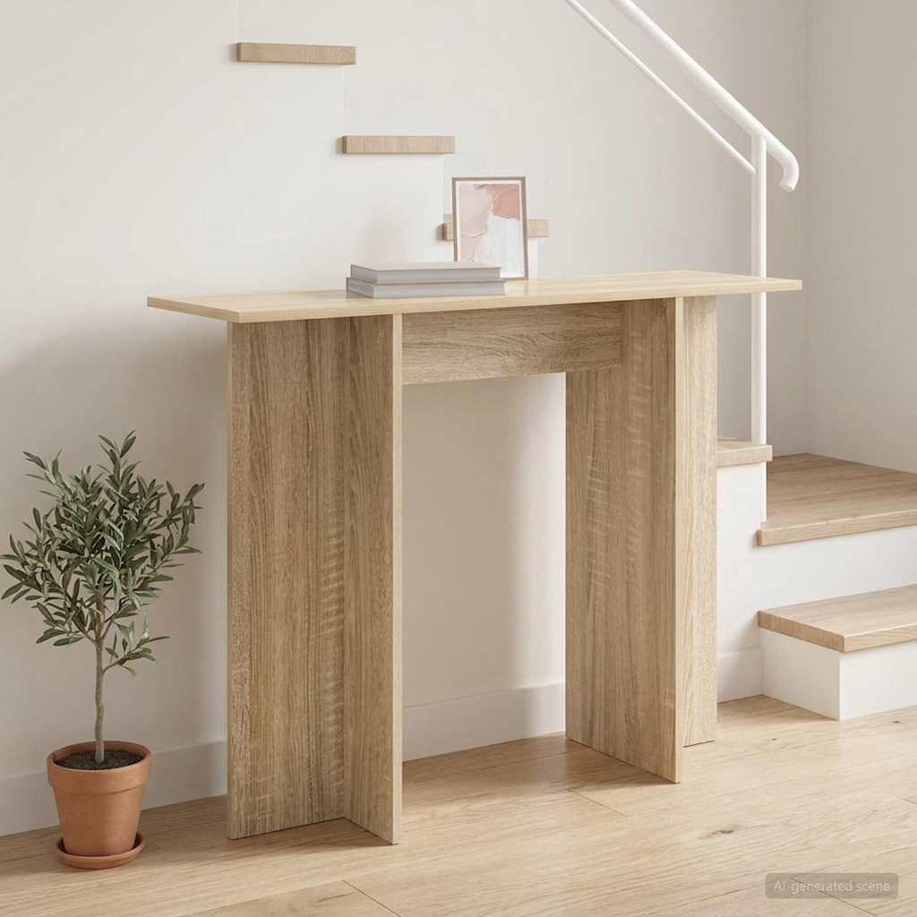 Konsolentisch Weiß 100 x 30 x 75 cm Holzwerkstoff