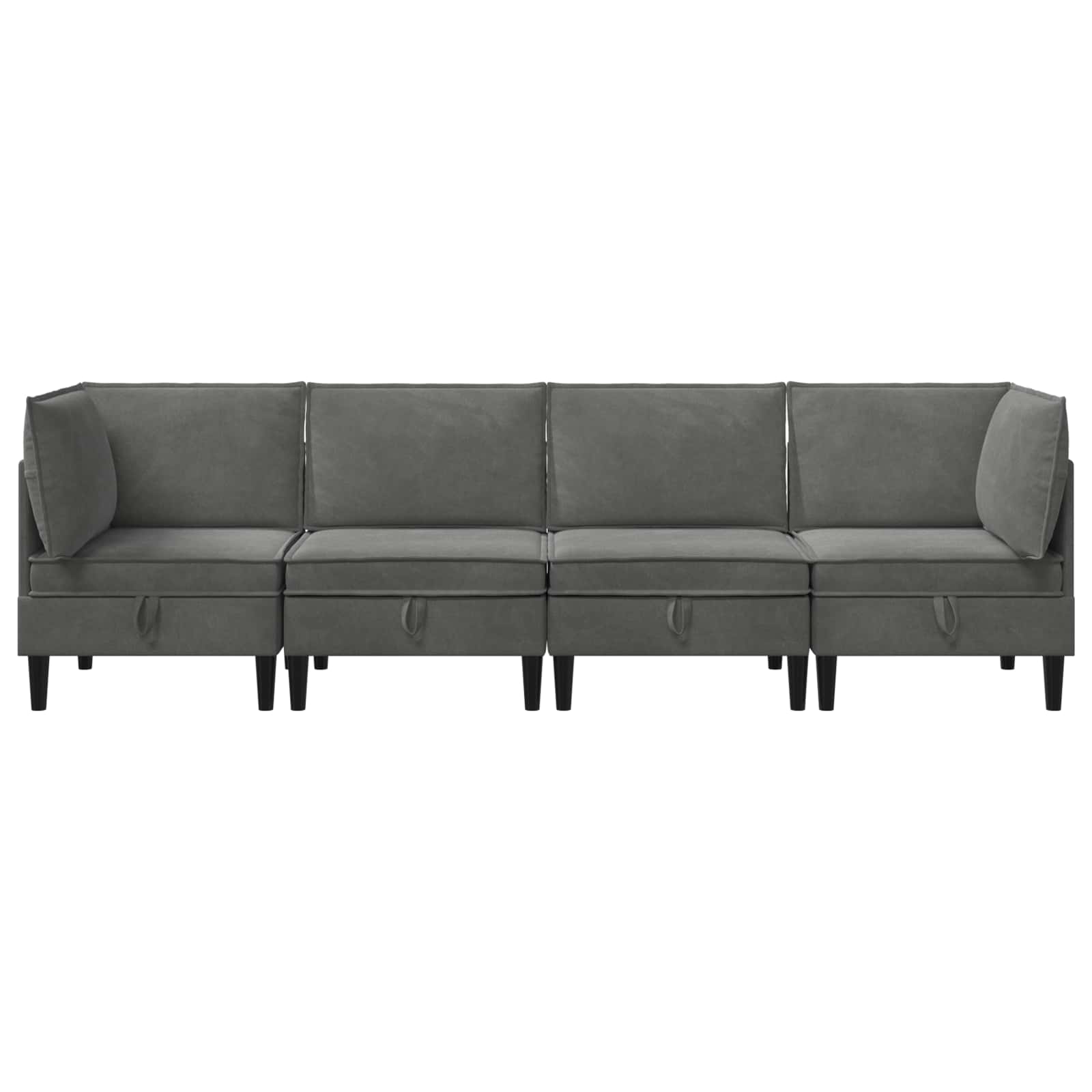 Wohnzimmergarnitur mit Kissen mit Speicher 3 pcs Hellgrau Samt