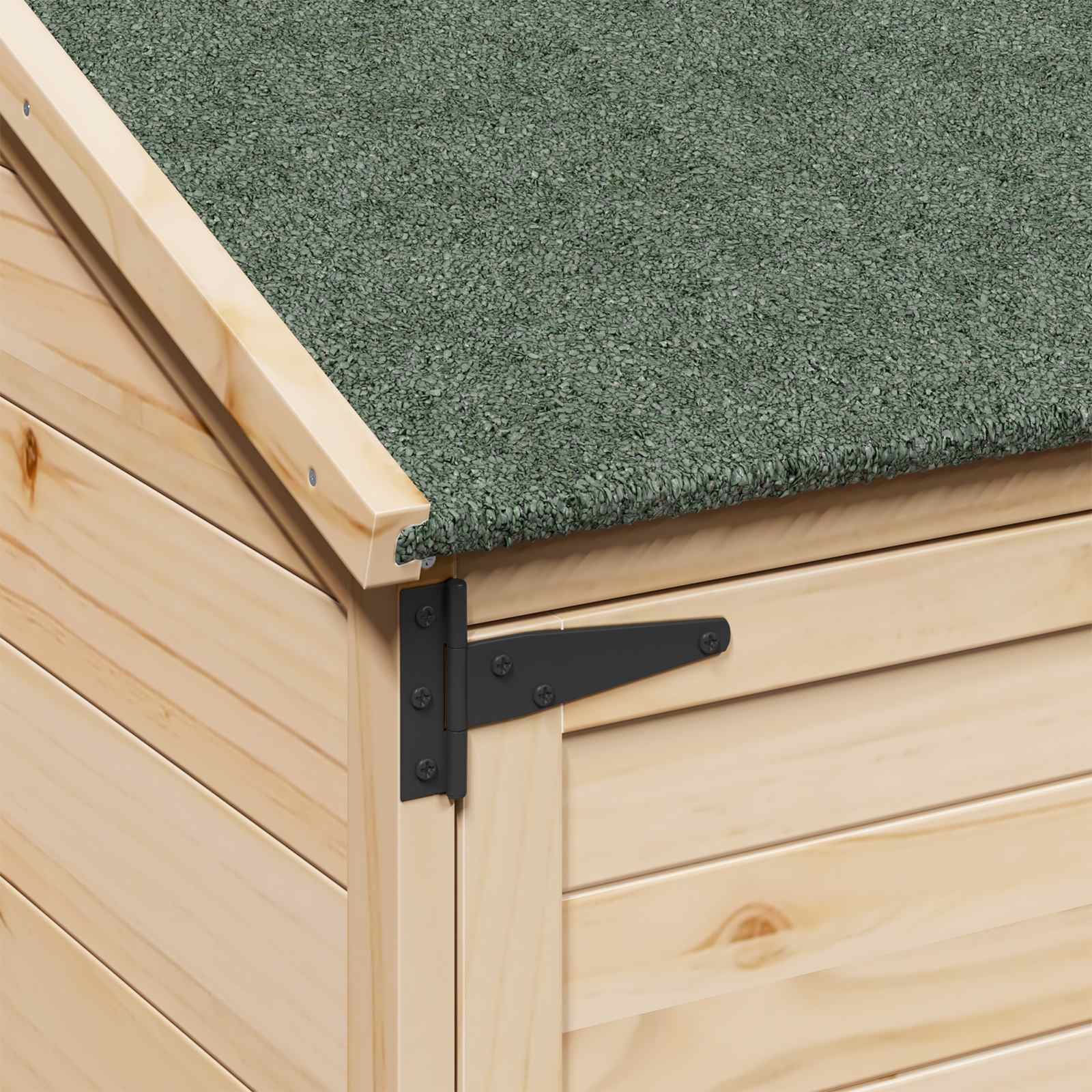 Gartenschuppen Natur 59 x 56 x 113,5 cm Massivholz aus Fichte