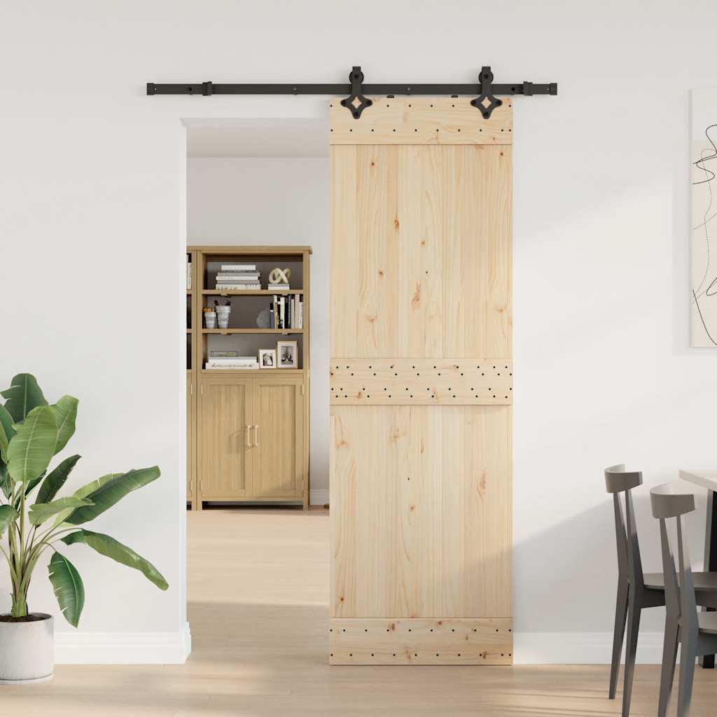 Schiebetürbeschlag-Set SKIEN 183 cm Stahl Schwarz