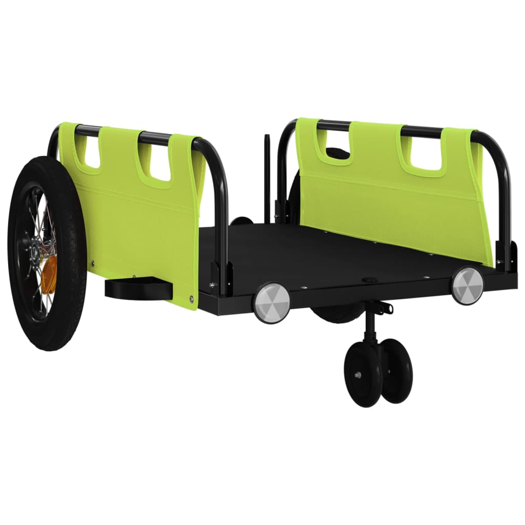 Fahrradanhänger Orange Oxford-Gewebe und Eisen
