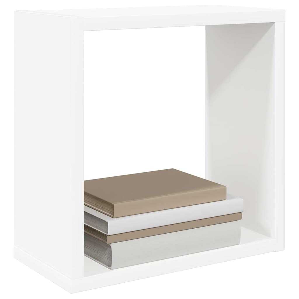 Würfelregale 2 Stk. Weiß 30x15x30 cm