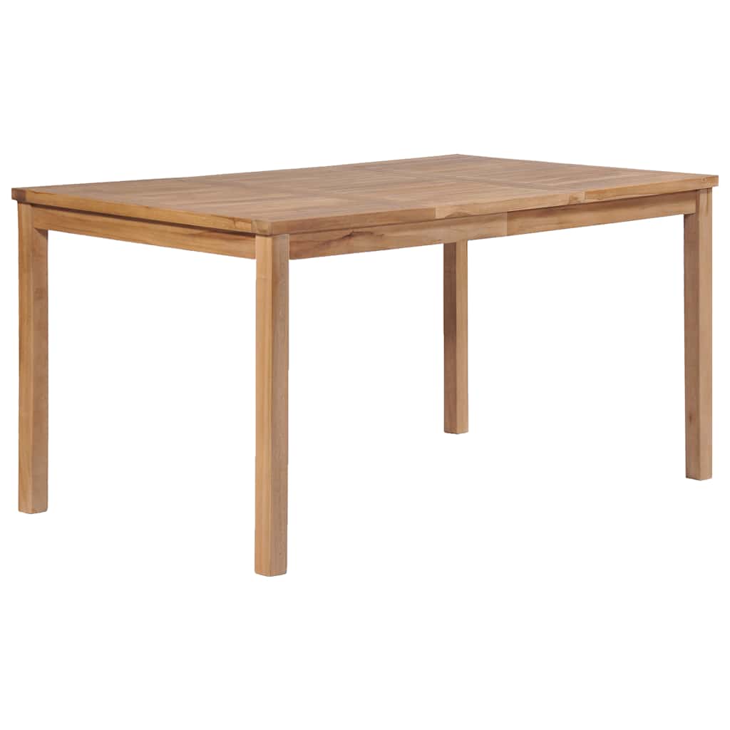 Garten-Esstisch 140x80x77 cm Massivholz Teak