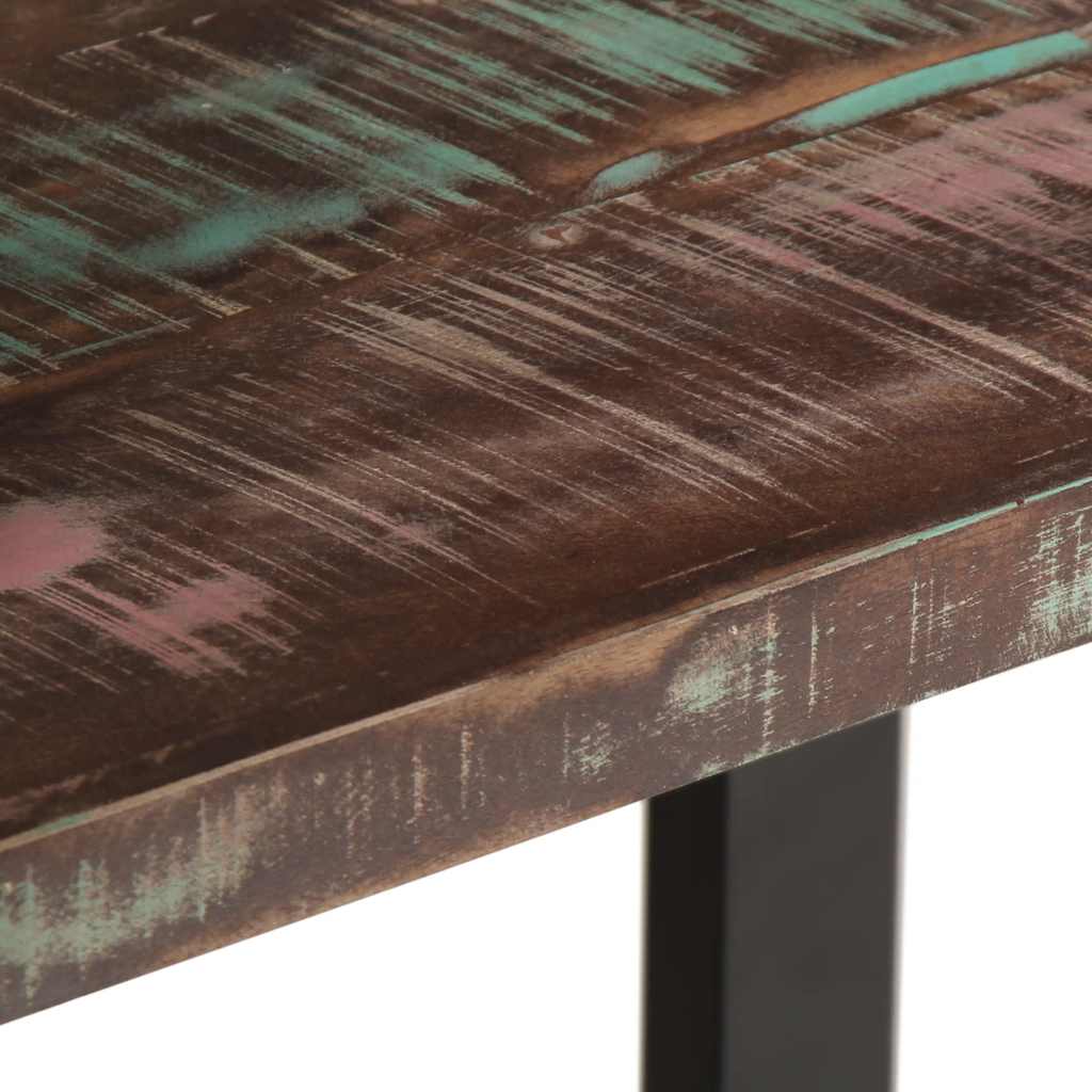 Bücherregal mit 4 Böden 80x40x180 cm Altholz Massiv