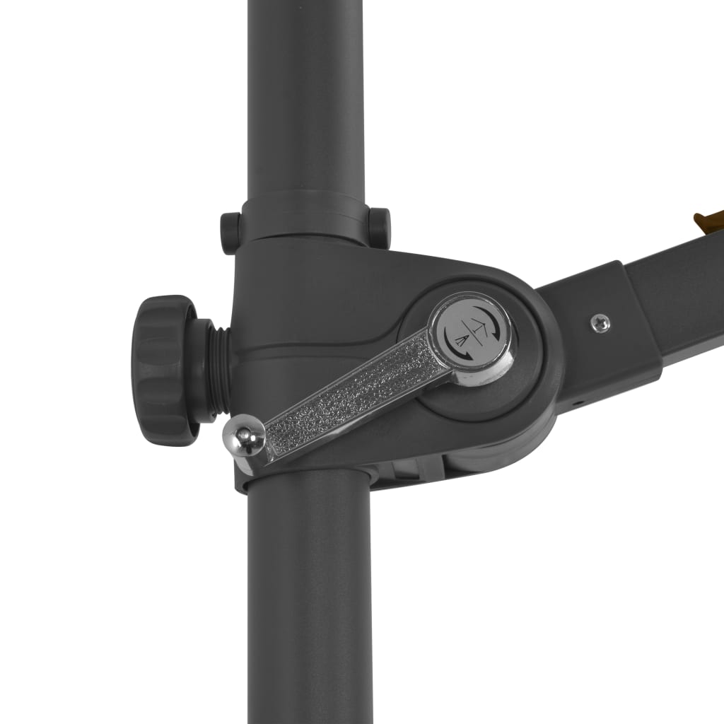 Ampelschirm mit Stahl-Mast 250x250 cm Bordeauxrot