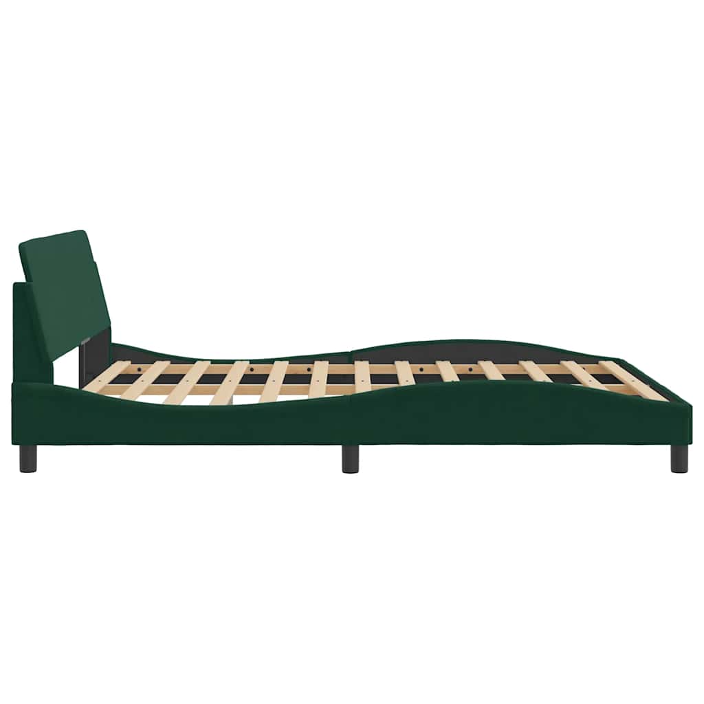 Bettgestell "Dover" Hellgrau 80x200 cm Samt