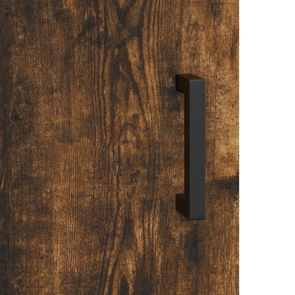 Highboard Betongrau 69,5x34x180 cm Holzwerkstoff