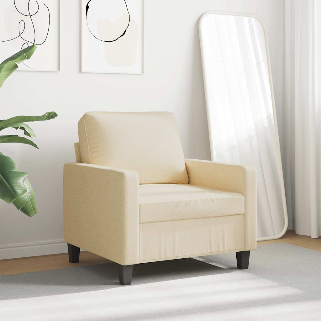 3-Sitzer-Sofa Hellgrau 180 cm Stoff