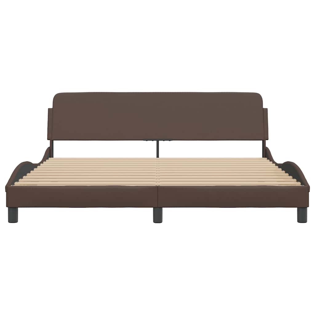 Bettgestell "Dover" Schwarz 80x200 cm Kunstleder
