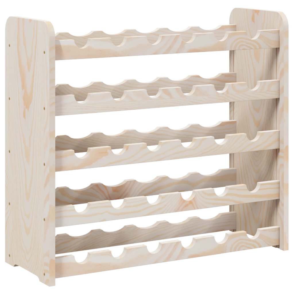 Weinregal 33x25x37 cm Massivholz Kiefer
