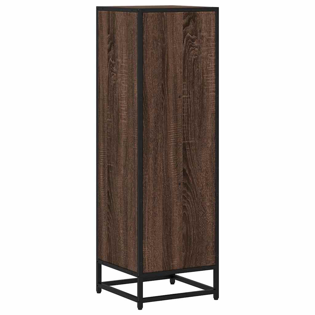 Bücherregal Schwarz 97,5x33x107,5 cm Holzwerkstoff und Metall