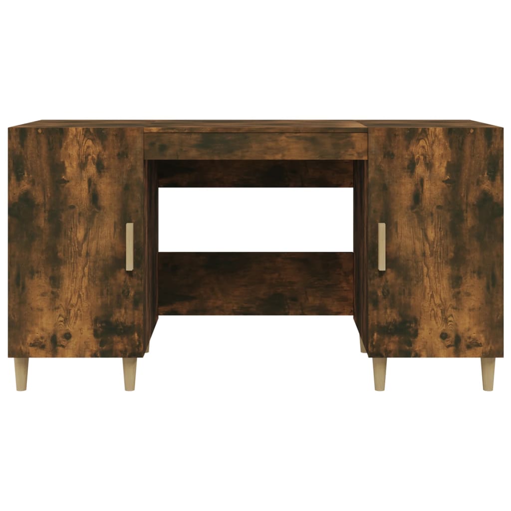 Schreibtisch Weiß 140x50x75 cm Holzwerkstoff