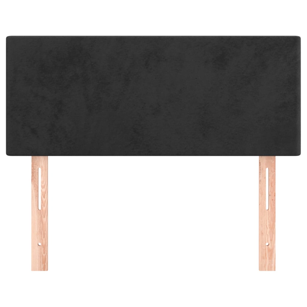 Kopfteil Hellgrau 80x5x118/128 cm Samt