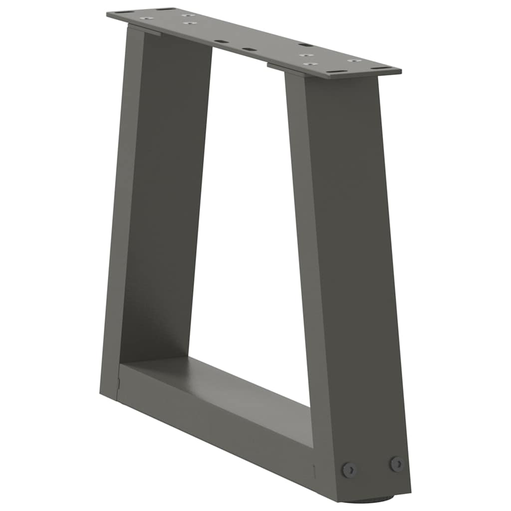 Couchtischbeine V-Form 2 Stück Schwarz 30x(30-31,3) cm Stahl
