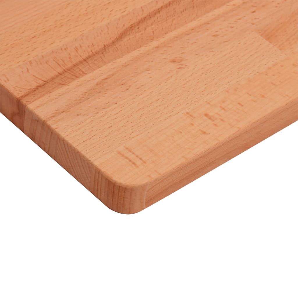 Tischplatte 80x40x1,5 cm Rechteckig Massivholz Buche