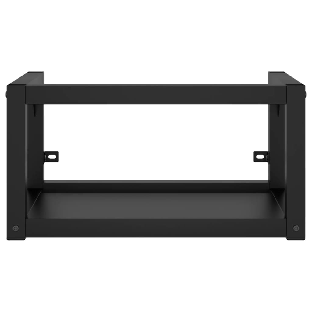 Badezimmer Wand-Waschtischgestell Weiß 59x38x31 cm Eisen