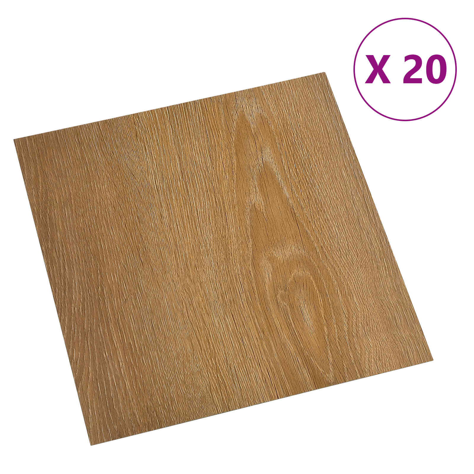 Selbstklebende Bodenplanken 30,5 x 30,5 cm 20 pcs PVC Betongrau