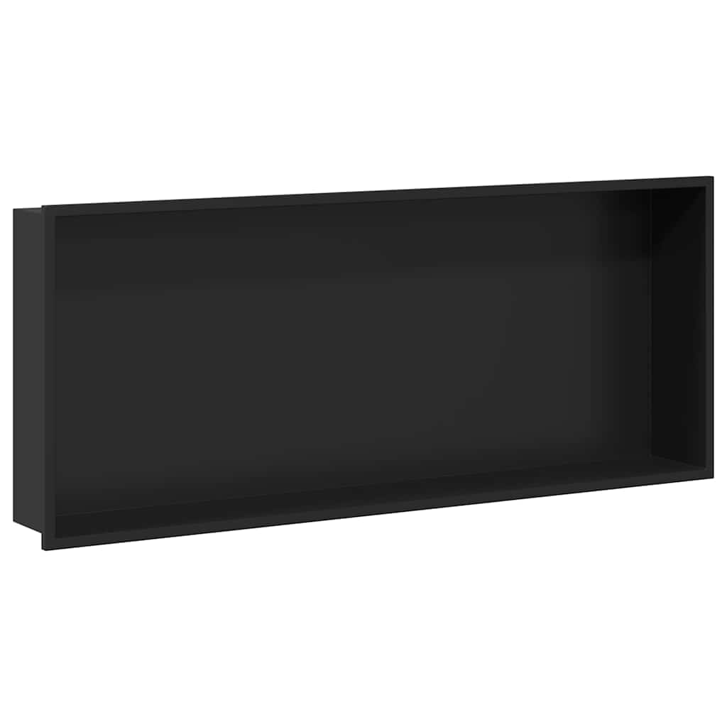 Duschnische Schwarz 30 x 20 x 9,5 cm Edelstahl
