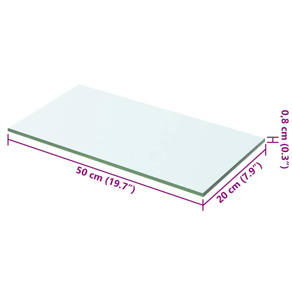 Regalboden Glas Transparent 20x12 cm