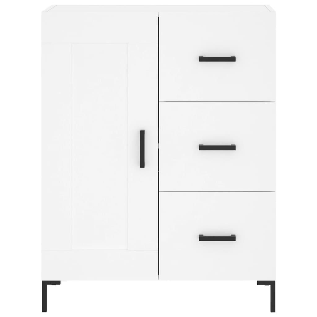 Highboard Betongrau 69,5x34x180 cm Holzwerkstoff