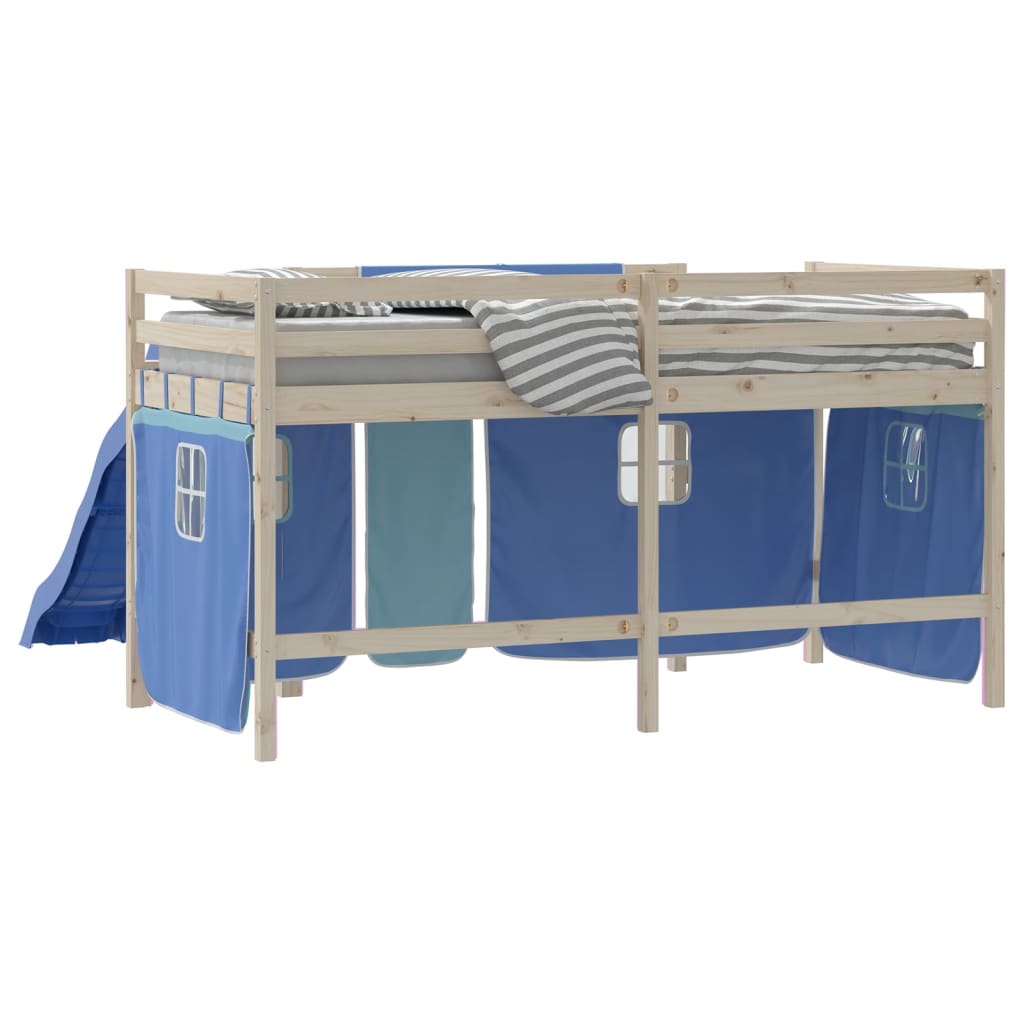 Vorhänge für Hochbett Weiß und Schwarz Polyester