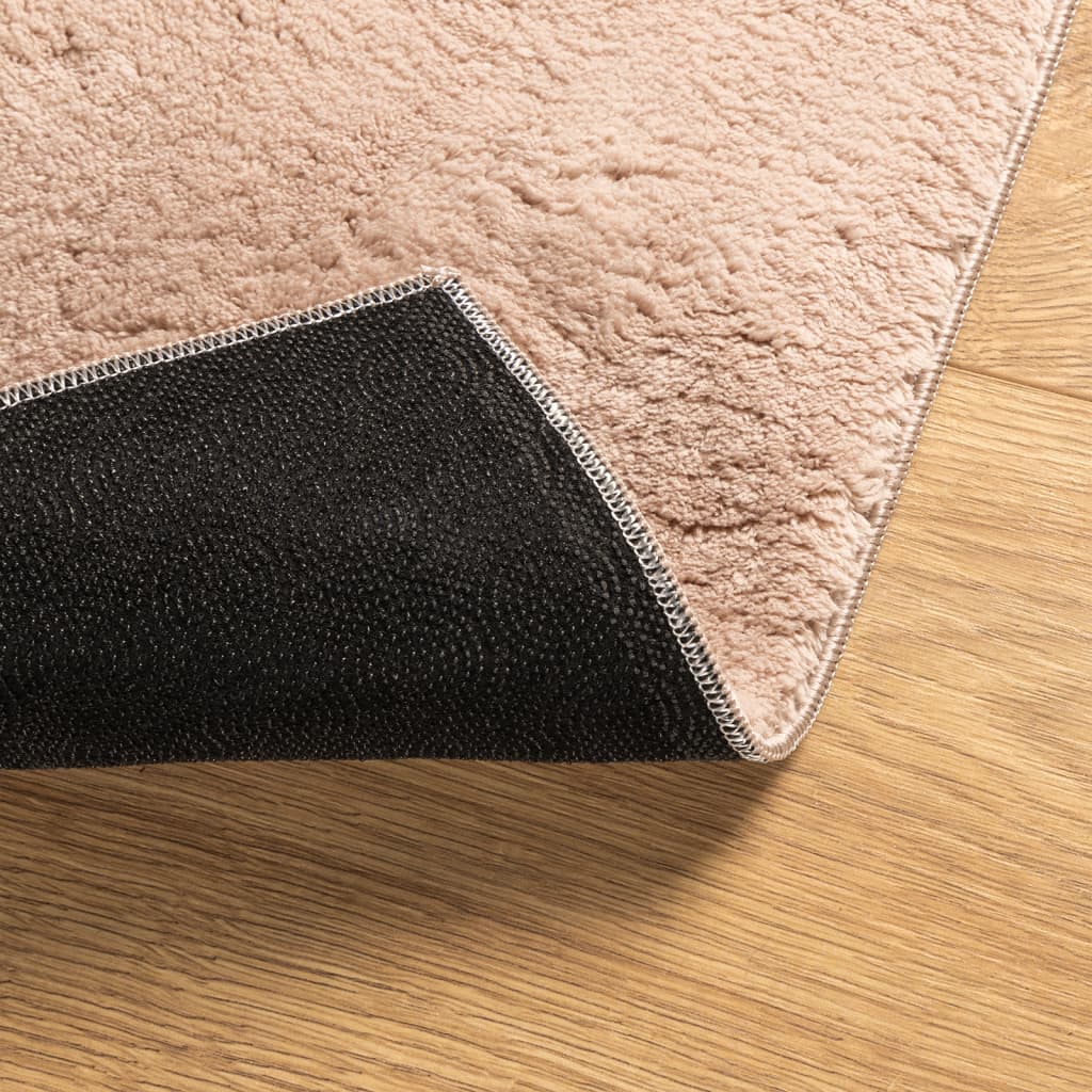 Teppich HUARTE Kurzflor Weich und Waschbar Anthrazit 60x110 cm