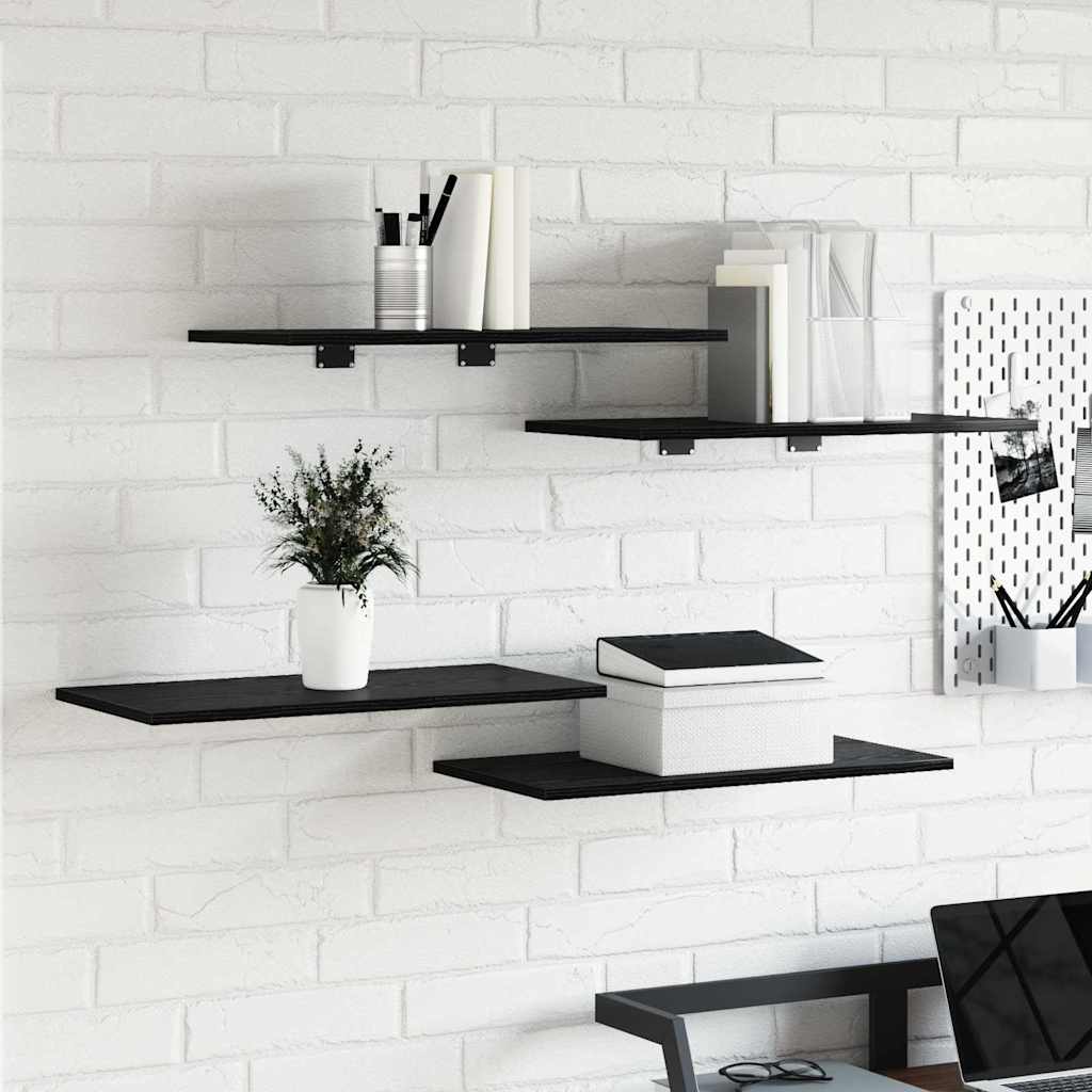 Bücherregal-Bretter 4 Stk. Weiß 40x10x1,5 cm Holzwerkstoff