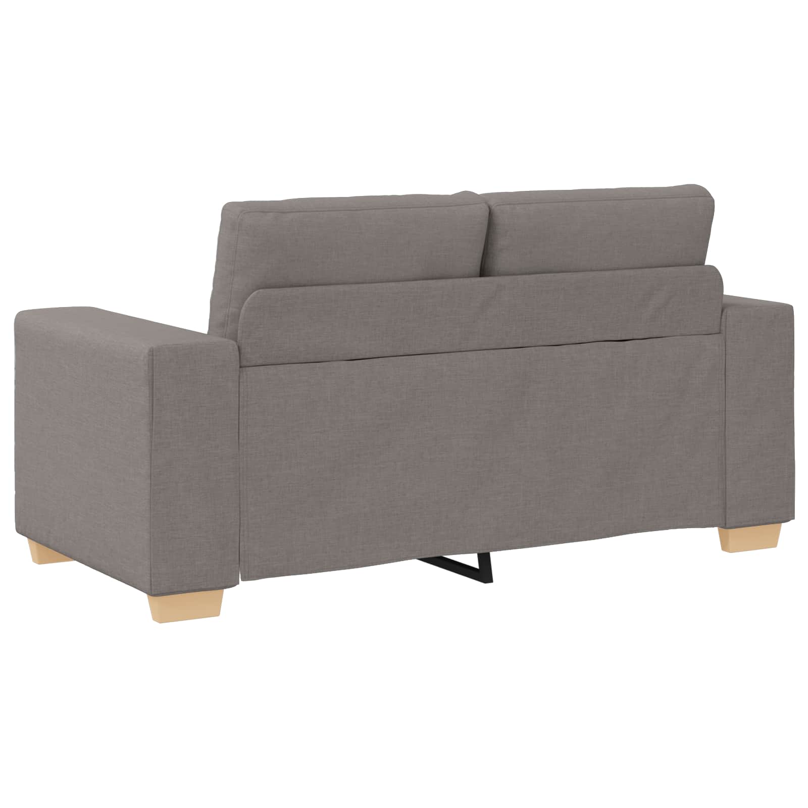 2-teiliges Sofa-Set mit Kissen, hellgrauer Stoff