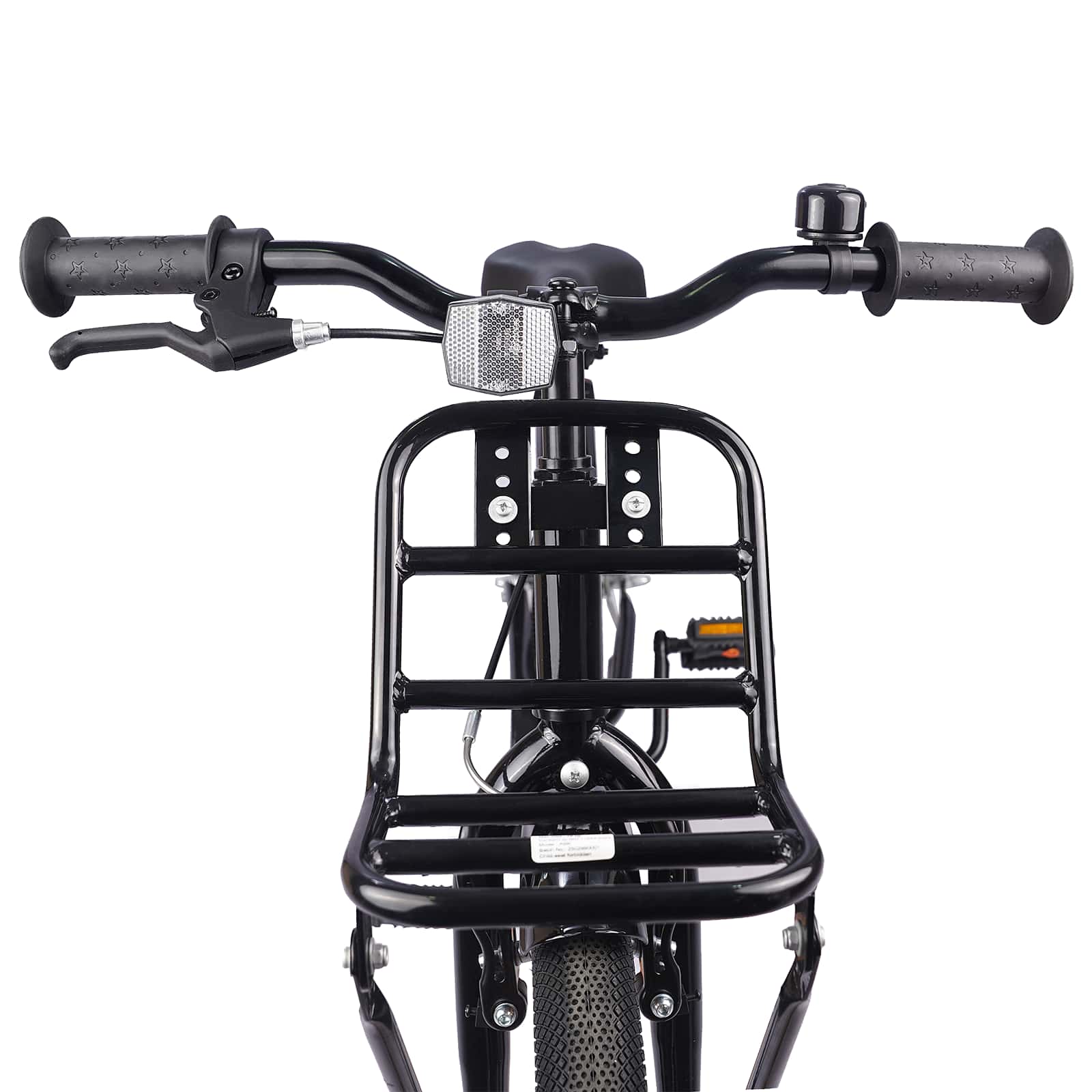 Kinderfahrrad 12 Zoll für 2-4 Jahre alt Orange Schwarz