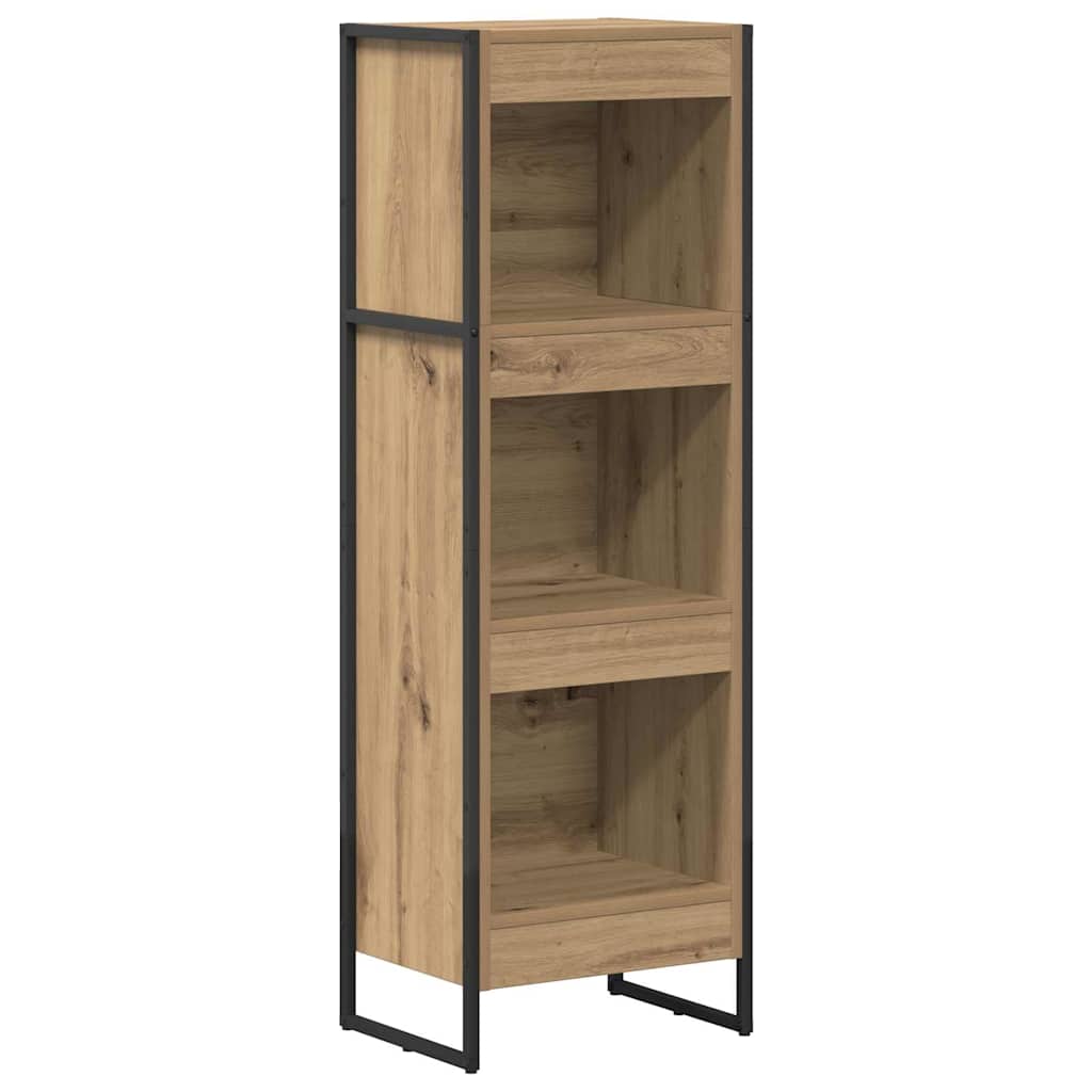 Bücherregal 2 pcs Schwarz Eichen-Optik 60 x 30 x 189,5 cm