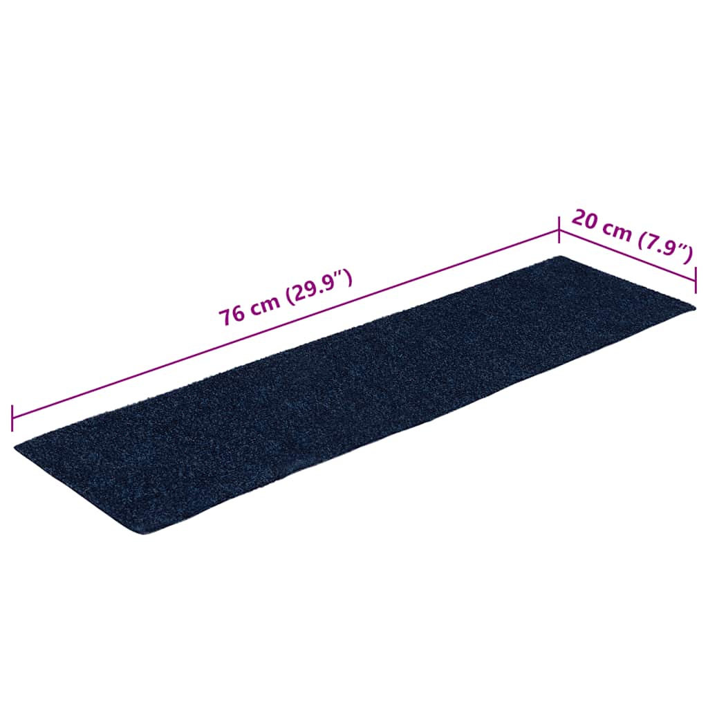 Stufenmatten Selbstklebend 15 Stk. 60x25 cm Hellbraun Rechteckig