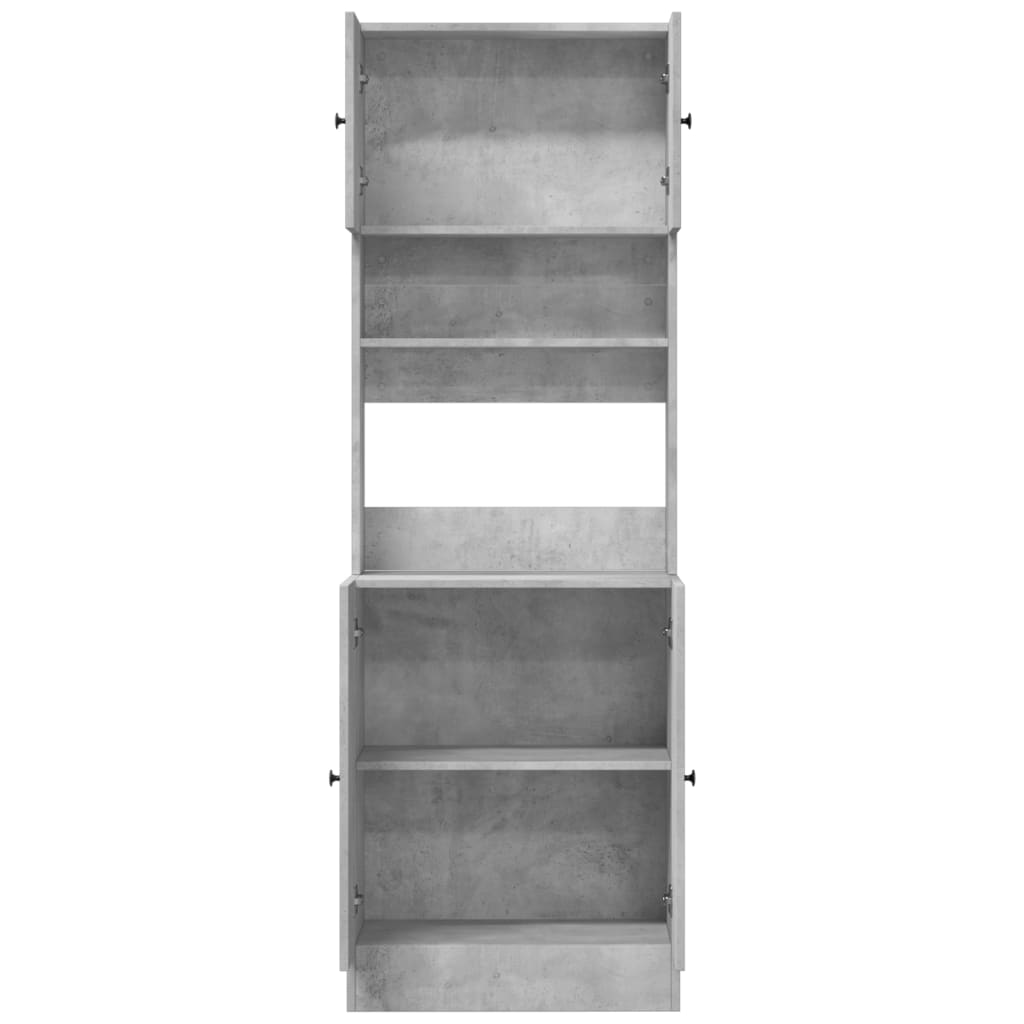 Küchenschrank Weiß 60x50x180 cm Holzwerkstoff