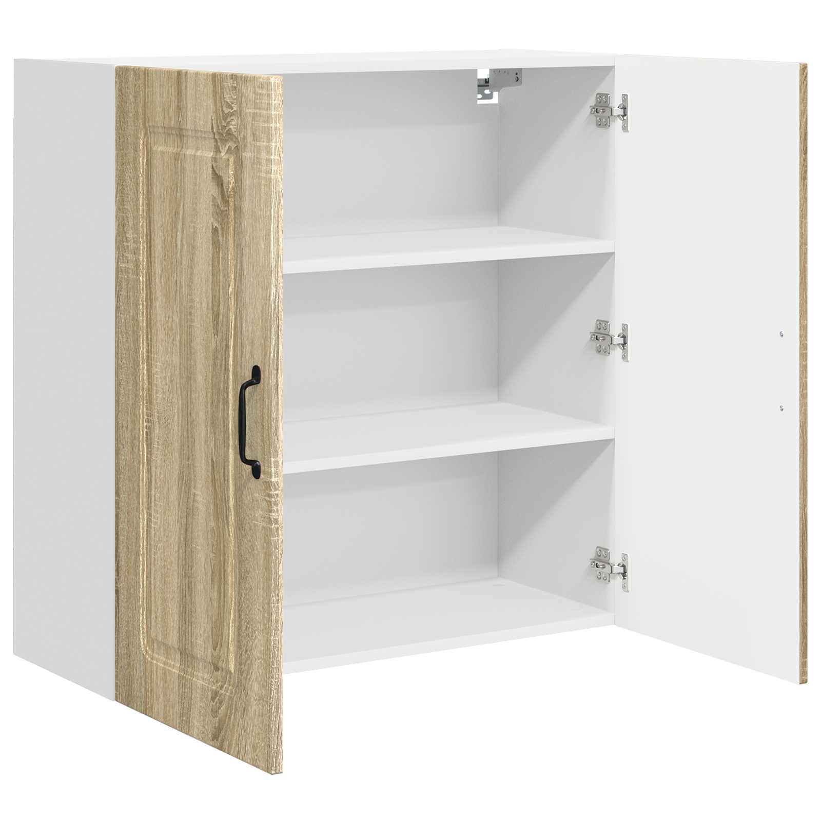 Herdumbauschränke 2 Stk. Kalmar Weiß Holzwerkstoff