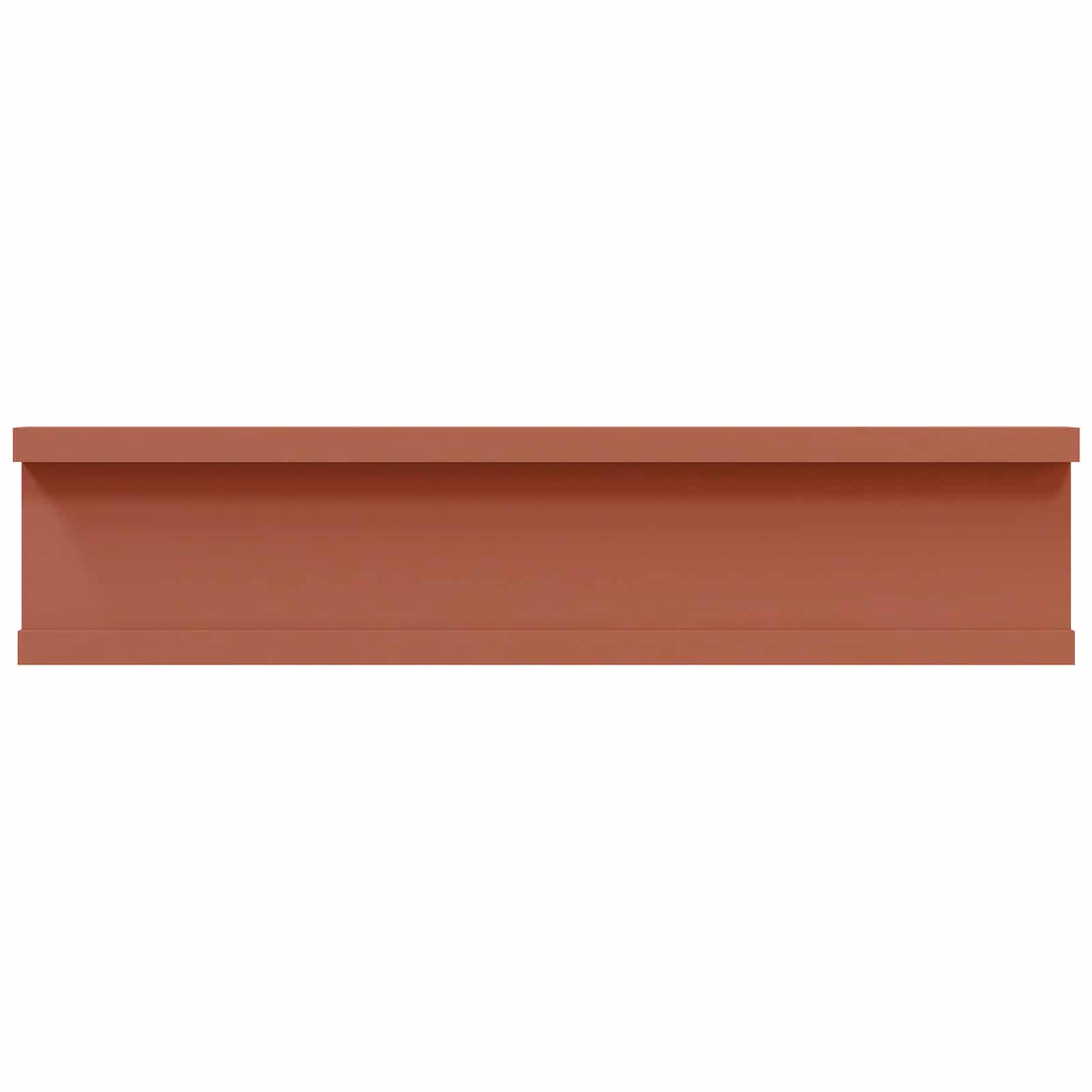 Wandregale 2 Stk. Hochglanz-Weiß 40x9x3 cm