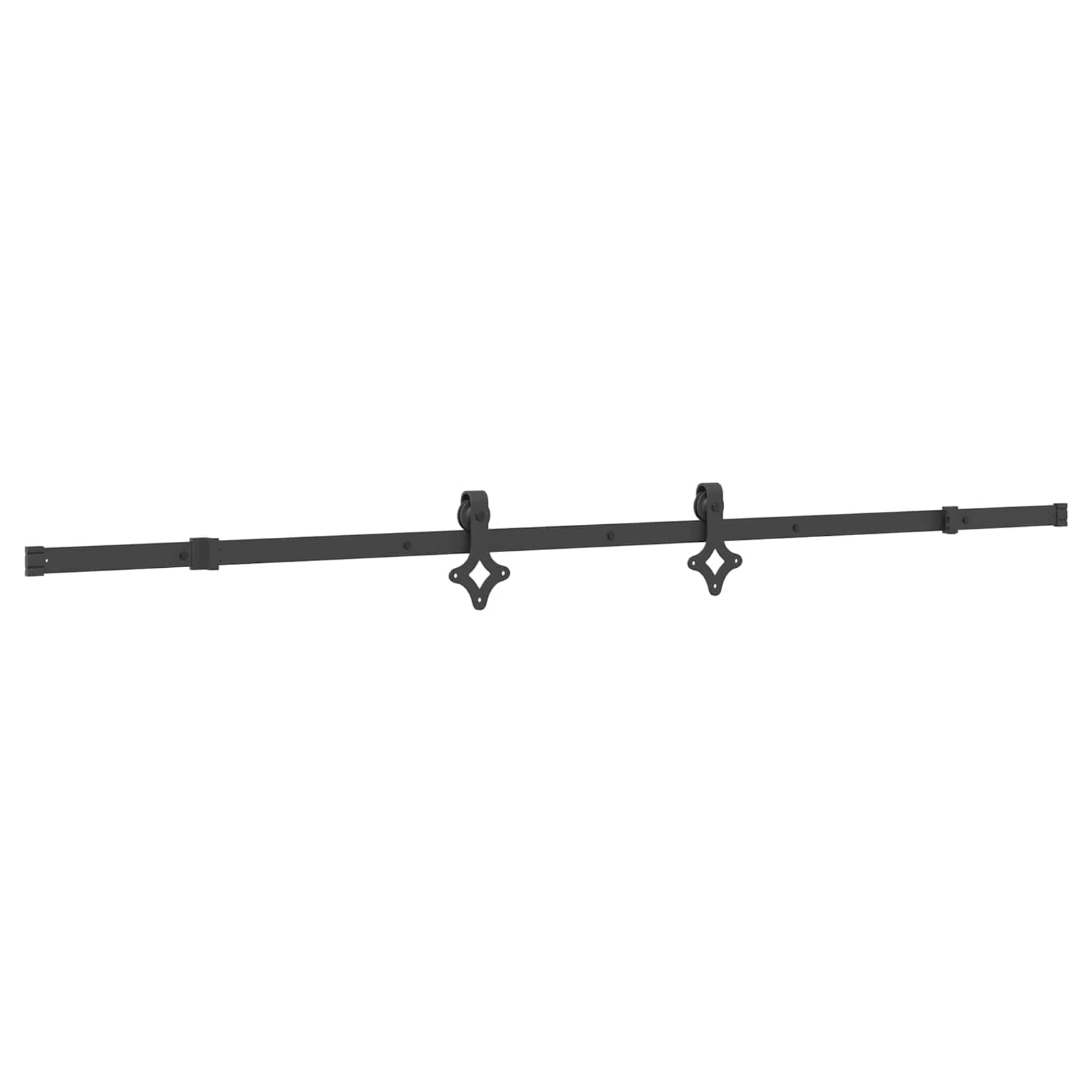 Schiebetür NARVIK Natürlich und Schwarz 70 x 210 cm (152,5 cm)