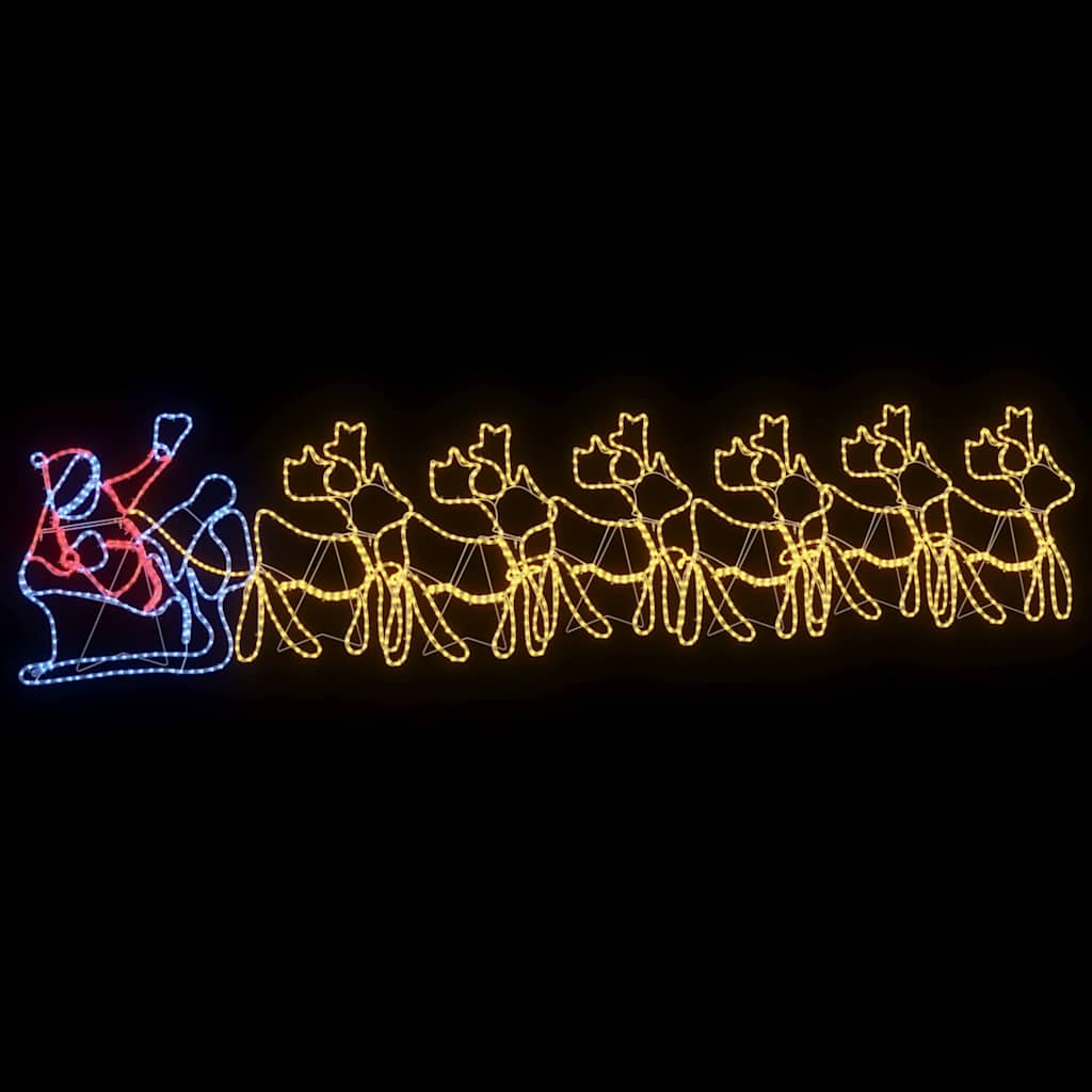 Weihnachtsdekoration mit 1224 LEDs Mehrfarbig 69 x 79 cm PVC