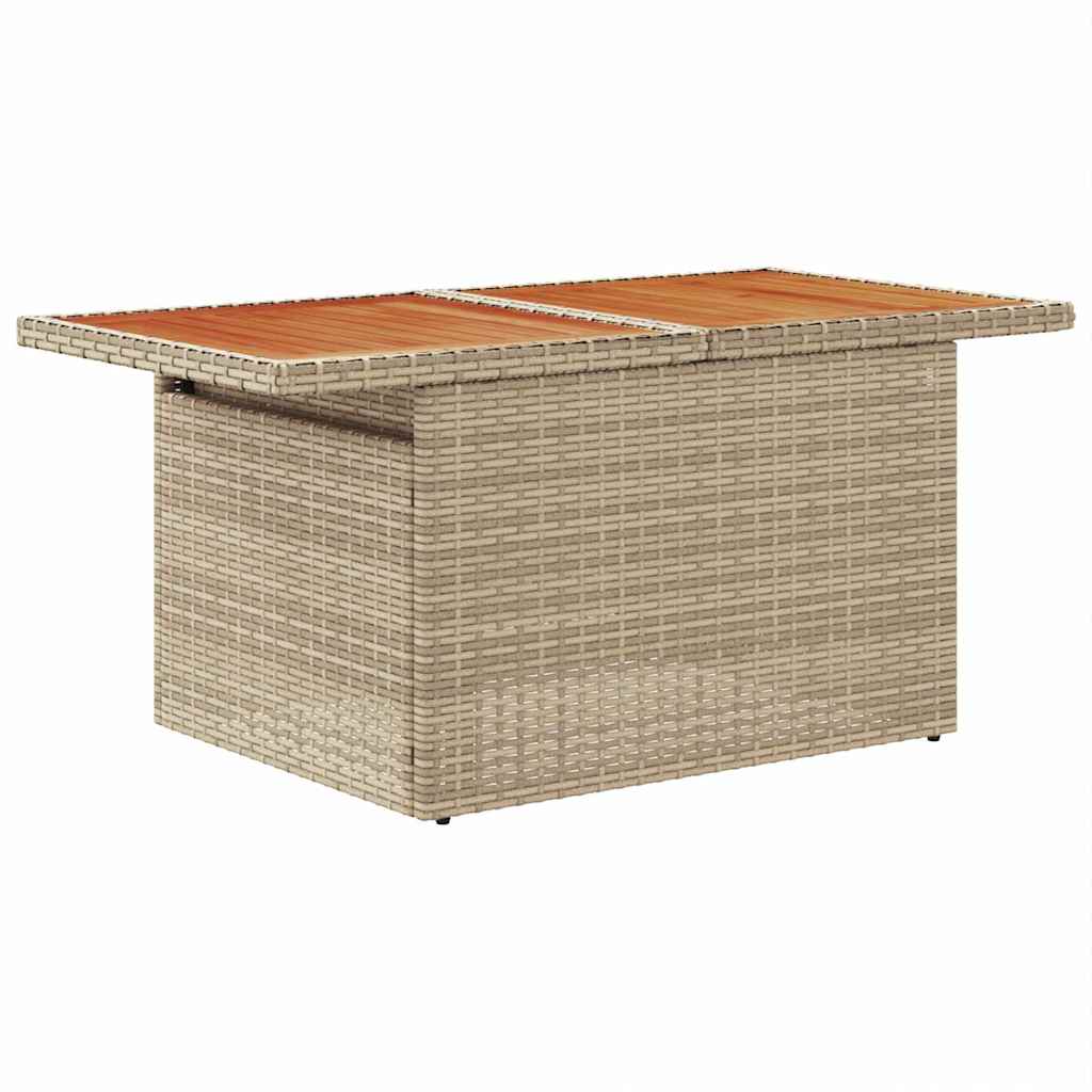 Garten Essgruppe mit Kissen 8 pcs Schwarz und Beige