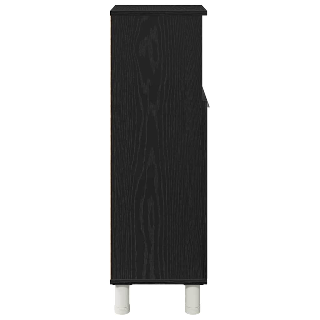 Badezimmerschrank Weiß 30x30x95 cm Holzwerkstoff