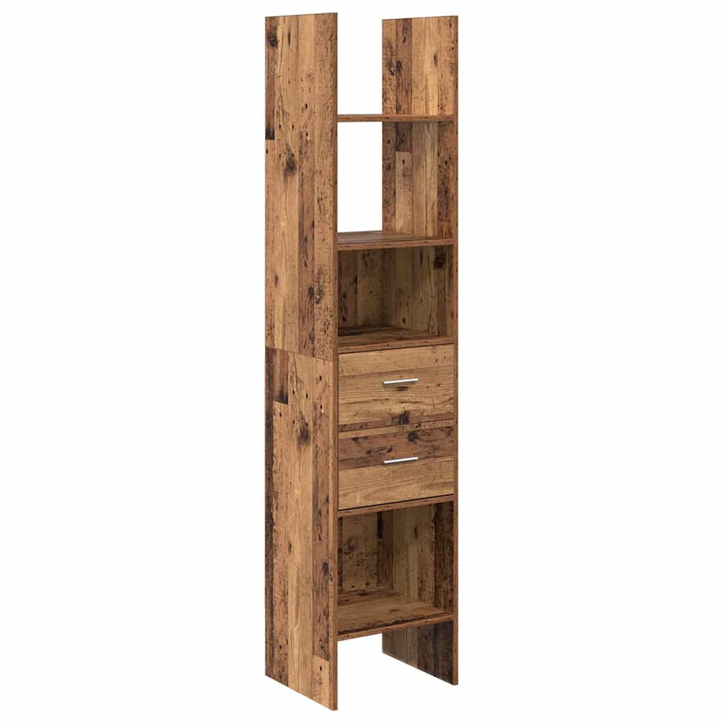 Bücherregal Weiß 40x35x180 cm Holzwerkstoff